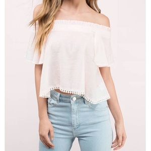 Tobi Off-Shoulder Crop Top
